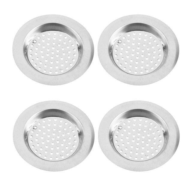 Protector de desagüe de fregadero con función de fuga rápida, filtro de prevención de obstrucciones de cabello de acero inoxidable para el área del lavabo del baño