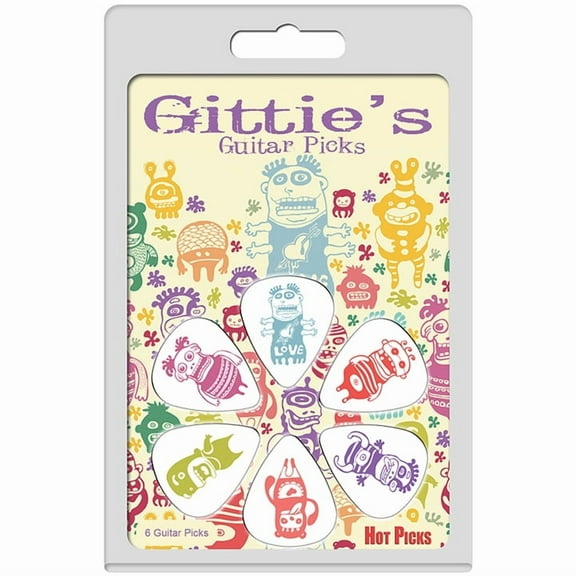 Hot Picks Gittie's Cree-Tures Guitar Picks, 1GCREERCS01