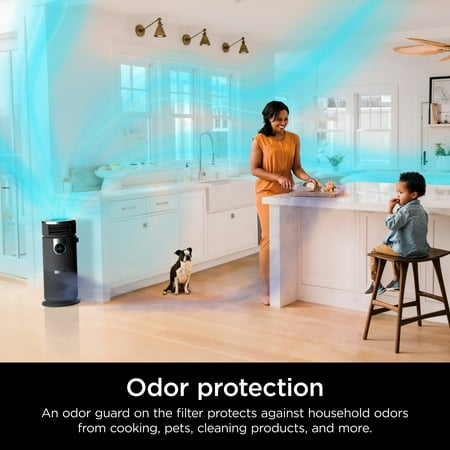 Shark - 3-in-1 Air Purifier, Heater & Fan with NanoSeal HEPA, Cleansense IQ, Odor Lock, for 500 Sq. Ft - Grey
