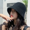 thumbnail image 4 of Ludlz Women Knit Bucket Hat, Warm Wide Brim Fisherman Cap Foldable Floppy Sunshade Visors, 4 of 8