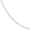 thumbnail image 4 of 14K White Gold Men & Women's 24" 1.30mm Concave Figaro Chain Necklace, 4 of 4