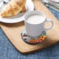 thumbnail image 5 of Halloween Creepy Forest with Pumpkin Drinks Coasters, Non-Scratch Cork Base Round Cups Mats for for Wooden Coffee Table, Cool Housewarming Gift for Home Decor, 5 of 7