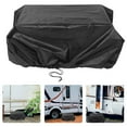 thumbnail image 4 of GOOHOCHY Cubiertas impermeables y a prueba de polvo para aire acondicionado de caravana, cubiertas negras para techo de remolque, cubiertas de invierno para aire acondicionado de RV para exteriores, 4 of 8