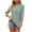 Green, variant on Scyoekwg 3/4 Sleeve Shirts for Women Casual Loose Comfy Blouse Going Out Tops Tshirt Crewneck Eyelet Shirts Classic Solid Color Cute Tops (Green,XXL)