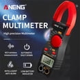 thumbnail image 2 of ANENG ST170 Smart Clamp Meter 1999 Counts Auto-ranging Digital Multimeter LCD Screen AC DC Voltage AC Current Tester Flashlight NCV Induction Voltage Meter Resistance Capacitance Diode Test, 2 of 7