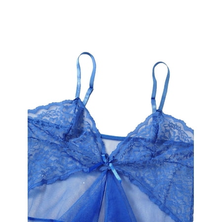 

Women Plain Babydolls Royal Blue Sexy Lingerie one-size