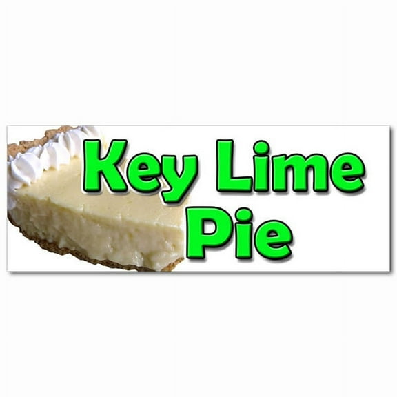 12" KEY LIME PIE DECAL sticker bakery eggs sweets pie graham cracker crust