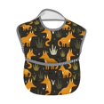 thumbnail image 2 of Zufioo Funny Fox by the Field Print Toddler Adjustable Waterproof Bib, 11.6x15 Inch Feeding Bib Suitable for 6-24 Month Babies, 2 of 8