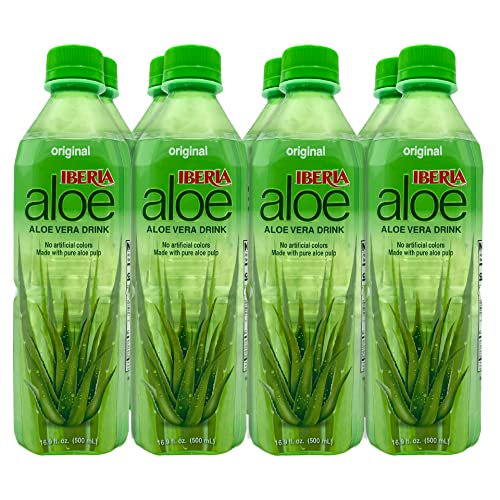 Iberia Aloe Vera Juice Drink with Pure Aloe Pulp, Original, 16.9 Fl. Oz