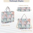 thumbnail image 6 of FORMRS Womens Corduroy Tote Bag Crossbody Shoulder Handbag with Pocket, Green Geometric, 6 of 7