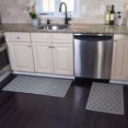 thumbnail image 2 of Non Skid Washable Kitchen Mat & Rugs Set of 2 - Ultra-Thin Lattice Area Rugs - Multipurpose Set of 44 x 24 and 31.5 x 20 Inches Floor Mats, 2 of 7