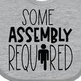 thumbnail image 4 of Inktastic Some Assembly Required Right Leg Amputee Boys or Girls Baby Bib, 4 of 4