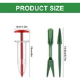 thumbnail image 2 of Mini Seed Spreader, 2026 Upgraded Seed Sower Tool Manual Seedlings Dibber and Widger Set, Mini Seed Dispenser for Tiny Seeds (1 Set Yellow), 2 of 7