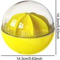 thumbnail image 1 of Juguete interactivo amarillo para gatos, pelota interactiva con dispensador de comida, vaso para gatos, juguete inteligente para gatos, adecuado para entrenamiento y educación de gatos., 1 of 5