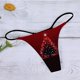 thumbnail image 3 of Gibobby Bragas Bikini Elásticas Calzoncillos sexys para mujer Confort Patrón sexy Bragas sexy Calzoncillos suaves tiro bajo Calzoncillos （Rojo， XXL), 3 of 5