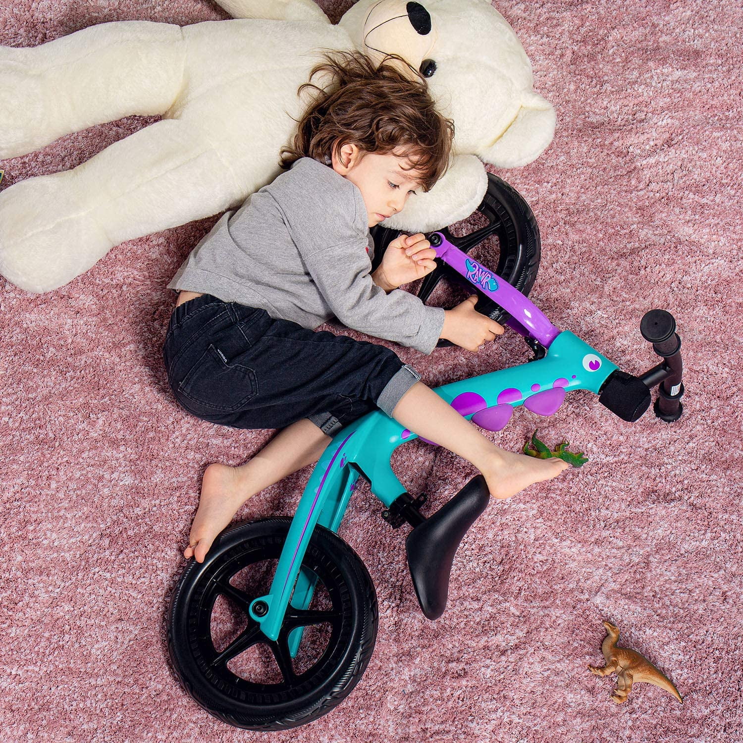RoyalBaby RAWR Boys Girls Balance Bike 