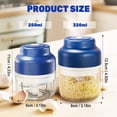 thumbnail image 2 of Electric garlic chopper,mini portable vegetable chopper,USB rechargeable,suitable for nuts,peppers,onions,minced meat,and spices., 2 of 5