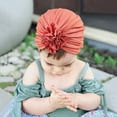 thumbnail image 5 of Soft Newborn Baby Floral Design Girls Boys Caps Baby Hat Infant Turban Elastic Cap Pink One Size, 5 of 6