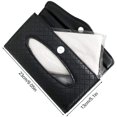 thumbnail image 1 of Sostenedor del tejido de la visera del coche y sostenedor de los vidrios, cuero de la PU para el asiento trasero del coche - negro—, 1 of 2