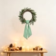thumbnail image 5 of Gingham Wreath Sash, Scalloped Wavy Edge Ribbon Streamer for Front Door Decor, Modern Fabric Bow, 5 of 6