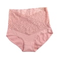 thumbnail image 2 of rygai Women Underpants High Waist Quick-drying Slim Anti-shrink Shaping Lace Tight Waist Tummy Control Women Panties Intimate Clothes,Pink 2XL, 2 of 8