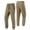 Khaki, variant on YLSDY Men's Solid Jogger Pants, Elastic Drawstring Waist, Zipper Pockets, Casual Athletic Trousers Dark Blue XL