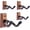 Brown Walnut 4 Pack, variant on Guitar Wall Mount Hanger Metal 4 Pack, Guitar Wall Hangers Hooks Holder Stand Display with Screws - Easy to Install - Fits Guitars, Bass, Mandolin, Banjo