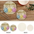 thumbnail image 4 of GZHJMY Easter Theme Pattern Trivet Pot Holder, Round Woven Potholders Set 2PCS-Braided - Coasters - Table Mats 345 for Kitchen Pans Bowl Teapot, 4 of 7