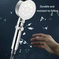 thumbnail image 6 of High Pressure Handheld Showerhead for Hard Water, 4 Spray Modes, Adjustable, Easy Install, ABS Material, Silver, for Home, Gym, Seniors, Hotels, 6 of 6