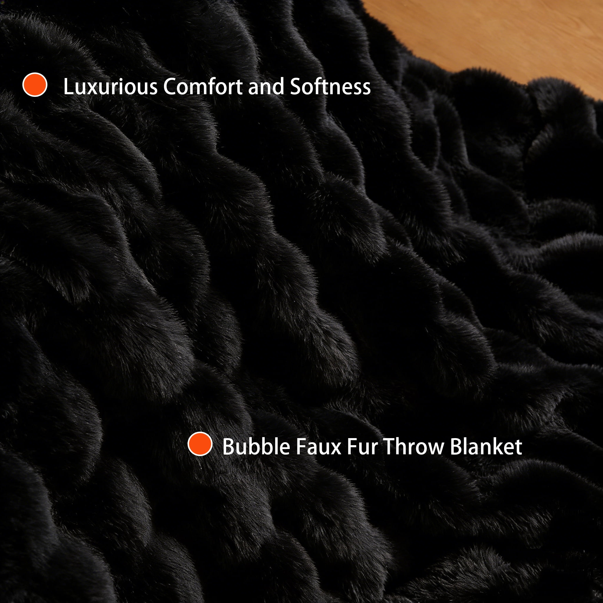 Jingle bears Black Blanket Queen Size Blanket for Bed Fluffy Soft Fleece Plush Faux Fur Throw Blanket Couch Living Room 60x80 inches