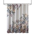 thumbnail image 1 of Madison Park Charisma Rideau de Douche en Coton Imprimé Floral Ivoire, 1 of 7