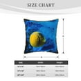 thumbnail image 4 of Haiem Sports Tennis Ball Print Velvet Soft Solid Decorative Square Throw Pillow Covers Set with Elegant Piping Christmas Cushion Case for Sofa Bedroom Car-20"x20", 4 of 8