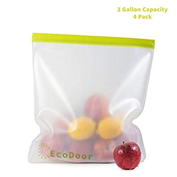 freezer reusable ziplock fda marinate meats leakproof cereal takencity
