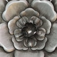 thumbnail image 4 of Stratton Home Decor Farmhouse Silver Metal Flowers Wall Decor, Set of 3, 4 of 13