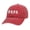 Red Papa, variant on Men's Grandpa Father's Day Custom Embroidered Twill Buckle Back Adjustable Hat, Red