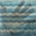 thumbnail image 3 of Abstract Tulle Curtains with Rod Pocket, Ocean Themed Wave Design Marine Art Aquatic Color Palette Horizontal Lines, Sheer Drape for Wedding Party 2 Panels, 7 Sizes, Teal Turquoise, by Ambesonne, 3 of 3