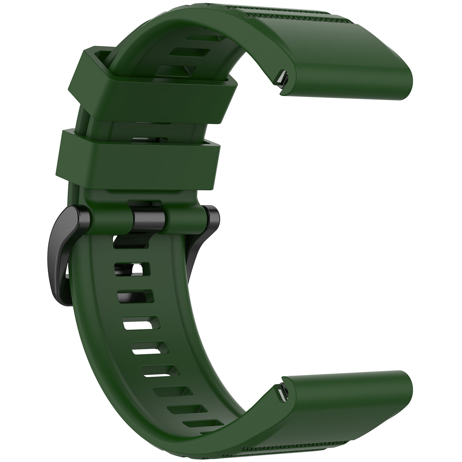 Bracelet en silicone souple vert pour votre Garmin Fenix 6X/6X Pro/Fenix  5X/Fenix 5X Plus 26mm