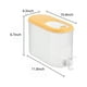 thumbnail image 3 of 3.5L Jarra Fría de Gran Capacidad Con Grifo, Dispensador de Bebidas de PP Alimentario para Refrigerador, Ideal para Jugo Helado, Limonada, Té de Frutas y Fiestas en Casa (Blanco/Verde/Amarillo), 3 of 6