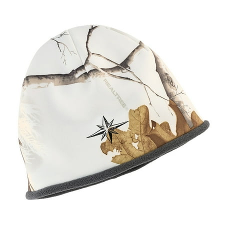 Polaris Mens Fleeece Reversible Camo Beanie Moisture Wicking Hat Camo Grey - One Size 2868648
