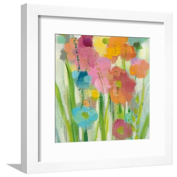 Longstem Bouquet I Square II, Abstract Botanical Framed Art Print Wall Art by Silvia Vassileva Sold by Art.Com