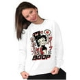 thumbnail image 4 of Kanji Style Retro Cartoon I'm a Boop Women Plus Size Sweatshirt Brisco Brands 4X, 4 of 5