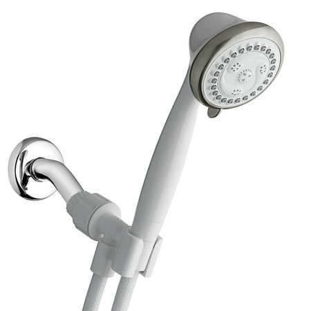 Waterpik 6-Mode EcoFlow Hand Held Shower Head, White, 1.8 GPM (Best Handheld Shower Head)