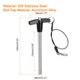 thumbnail image 2 of Unique Bargains T Handle Lock Pins, 5/16' Pin Dia. 3-15/16' Usage Length Stainless Steel Push-Button Quick Release Pin, 2 of 5
