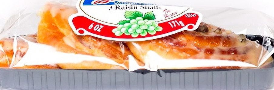 Svenhard's 3 Raisin Snails, 3 ct