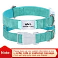 thumbnail image 2 of Pet Artist Personalized Nylon Dog Collar with Slide On Name Tag Pet Engraved Adjustable S-L, 2 of 9