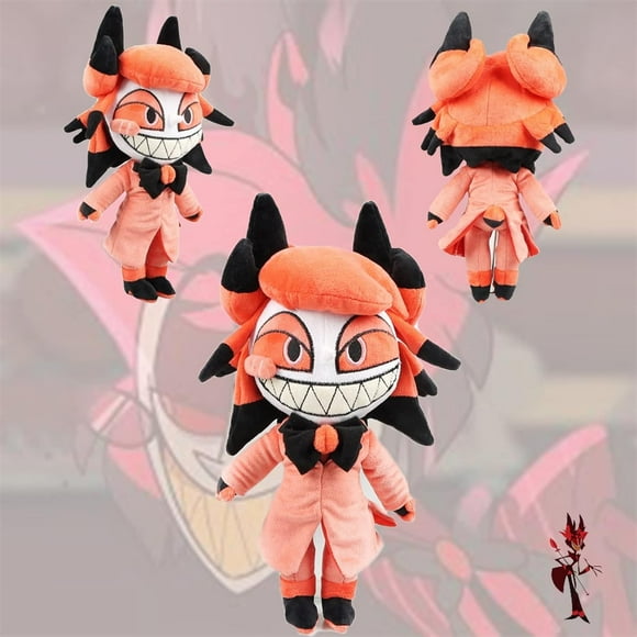 Alastor Plush, Hell Inn Alastor Figure Stuffed Animal, 30cm Cute Alastor Hazbin Hotel Figure Doll, Gift for Cartoon Game Lovers Boyfriend Girlfriend 1pcs Best Gift for Friends Kids Adult Birthday Gi