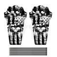 thumbnail image 3 of Wosthever 1 par de guardabarros de plástico para bicicleta de montaña, guardabarros para Dirtboard, piezas decorativas para ciclismo, tipo 1 Ciclismo Cabeza de calavera Wosthever OD000764-06, 3 of 6
