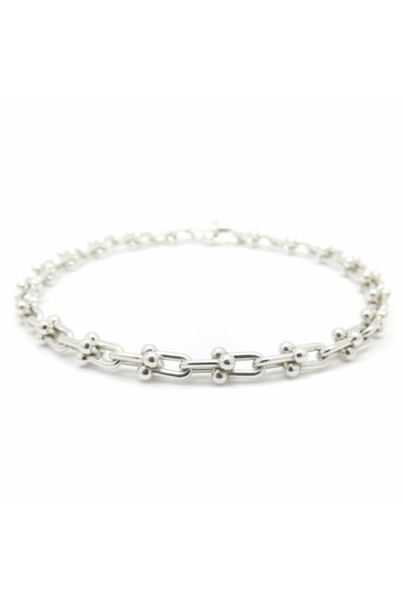 Pre-Owned TIFFANY&Co. Tiffany HardWear Microlink Bracelet 17cm SV925 Women's 295552