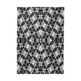 thumbnail image 4 of EREHome Abstract Black And White Lines Tablecloth 60x84 inches, 4 of 4