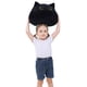 thumbnail image 1 of Peluche OurHonor 3D con forma de gato negro de 40 cm, 1 of 7